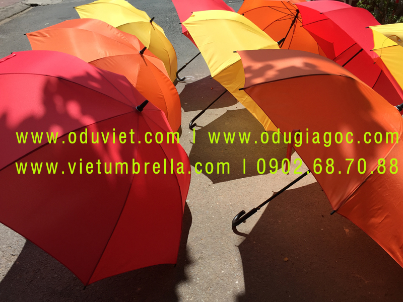 xưởng sản xuất ô dù cầm tay in logo quảng cáo